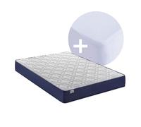 Pack colchón viscoelástico essential 150x200cm altura 14cm y protector colchón fusion home