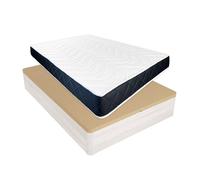 Pack colchón viscoelástico juno + canapé madera abatible 90x190 con montaje incluido, color polar