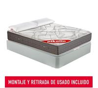 Pack Colchón Y Canapé 150x190 Pikolin Saturn Blanco Montaje Incluido