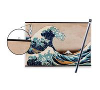 Pack colgador con poster the great wave off kanagawa