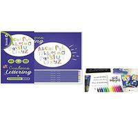 Pack Cuaderno Lettering A5 + Rotuladores de punta fina Bismark, 330138