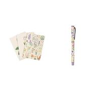 Pack cuadernos A6 Botanical Wils Flowers + Bolígrafo Botanical Wild Flowers | Material escolar y papelería bonita Kokonote