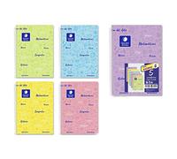 Pack Cuadernos Pastel Asignaturas Golden 5 uds. Tapa Forrada