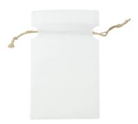 PACK DE 100 BOLSAS CON CIERRE DE CUERDA 10 x 15 cm - Bolsas para regalos de tela originales elegantes