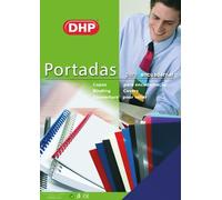 Pack de 100 Portadas para Encuadernar de PVC, Transparente, Formato A4, 0,18 mm de Grosor, Azul