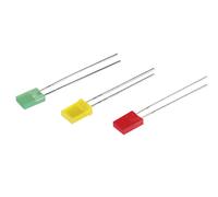 Pack de 100 uds led 2x5 mm de color amarillo electro dh 12.675/2x5/a 8