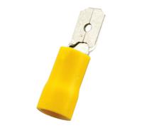 Pack de 100 uds terminales faston macho aislado para cable 1'5-2'5 mm?