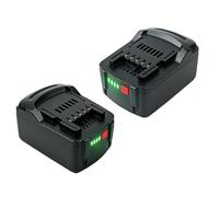 Pack de 2 baterías de repuesto 5,0 Ah 18 V para Metabo BSZ18, BS18LT, SB18LT, MTB18B, 6.25455 625455000 6.25457 6.25457.00 6.25459 6.25468 6.25468 25468 9 6.2 5469.00, BF 18 LTX 90, BS 18 LT, KSA 18