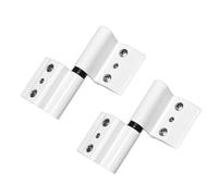 Pack de 2 Bisagras de Aluminio para Perfil Convencional 40×20 mm | Para Puertas y Ventanas Practicables | No Compatible con Serie Europea | Alta Resistencia | Apertura Interior Derecha | Blanco