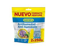 Pack de 2 Bolsas antihumedad Percha Salvalana - Absorbe Humedad de Armarios - Espacios de hasta 8m2 - Fragancia: Lavanda y Cedro - Contenido: 2 unidades de 250 gr - Humydry