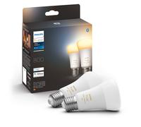 Pack de 2 bombillas LED, luz blanca cálida, casquillo E27