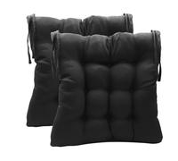 Pack de 2 Cojines para Sillas de Exterior e Interior Reversibles 40 x 40 x 7 cm, con Correas de Sujeción