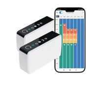 Pack de 2 Controladores conectados para radiador eléctrico Konyks eCosy, Compatible con Alexa y Google Home, Cable Conductor de 6 órdenes, Luces de Moda, automatizaciones fáciles... Blanco
