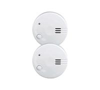 Pack de 2 Mini Detectores de Humo Compactos con Alarma de 85 dB