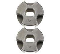Pack de 2 Piñones de Cadena 3/8 Pulgada 6 Dientes para Motosierra, Rueda 30x9mm Orificio Central 8x10mm, Recambio para Motosierras Eléctricas Compatibles