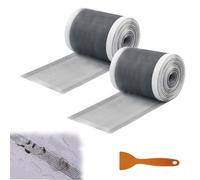 Pack De 2 Rejilla Desague Ducha Atrapa Pelos Ducha 120 mm x 5 m Adhesivo De Malla para Desagüe De Ducha con Espátula De Plástico para Duchas Bañeras y Cocinas