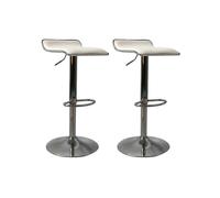 Pack de 2 taburetes ajustables keny blanco - conforama