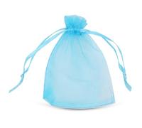 Pack de 25 bolsas de regalo de organza transparente con cordón, pequeñas bolsas para grageas de boda, joyas, fiestas, cumpleaños, Navidad, aniversario de boda, manualidades, embalaje
