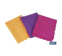 Pack de 3 bayetas de microfibra 40x30cm caja 12 unid.