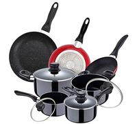 PACK DE 3 SARTENES SAN IGNACIO Ø16CM Ø20CM Ø24CM + BATERÍA DE COCINA DE 8 PIEZAS CON TAPAS