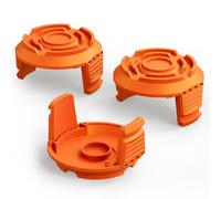 Pack de 3 Tapas de Recambio para Desbrozadora Worx WA0010, Cubierta de Carrete para Cortabordes Worx, Accesorios para Cuidado del Jardín y Césped