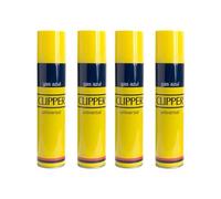 Pack DE 4 Clipper Gas ISOBUTANO 300 ML para MECHEROS, Multicolor Exclusivo de DISPAU