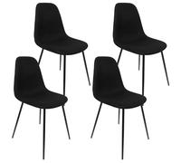 Pack de 4 sillas atom negra