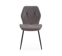 Pack de 4 sillas luna color gris - conforama