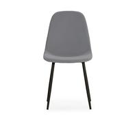 Pack de 4 sillas minka color gris - conforama