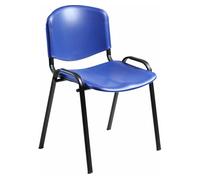Pack de 4 sillas unisit confidente dado plástico azul