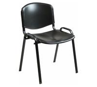 Pack de 4 sillas unisit confidente dado plástico negra