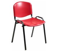 Pack de 4 sillas unisit confidente dado plástico roja