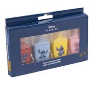 Pack de 4 Subrayadores de Stitch y Angel - Colores Azul, Rosa, Amarillo y Verde - Rotuladores Fluorescentes Disney - Material Escolar y Oficina - Producto Oficial Disney