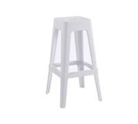 Pack de 4 taburetes Tolix diseño alto con reposapiés 76x43x43 cm Adec White