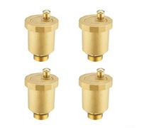 Pack de 4 válvulas de flotador automáticas de latón de 1/2 o 3/4 pulgadas para sistemas de calefacción HVAC (3/4)