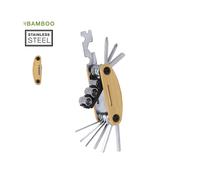 Pack de 40 Set Multiherramientas Bambú / Acero Inox. con 15 Funciones - Regalos prácticos útiles originales para Bodas, Hombres, Comuniones, Cumpleaños Regalos de empresa, promocinoales