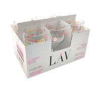 PACK DE 6 COPAS VINO CRISTAL, VASOS CLÁSICOS PARA AGUA, BEBIDAS, CÓCTELES, APTOS PARA LAVAVAJILLAS MARCA LAV | AMYSTYLE
