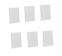 Pack de 6 lienzos blancos para pintar de alta calidad, 30 x 40 cm, 100% algodón, sin ácidos, óptimo para oleos y pintura acrílica, juego de 6 lienzos ideal para pintores y artistas White