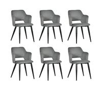 Pack de 6 sillas de comedor de tela especial para mascotas de fácil limpieza y estilo moderno de meubles cosy