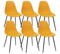 Pack de 6 sillas gustav amarillo