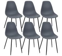 Pack de 6 sillas gustavo gris h84.8cm