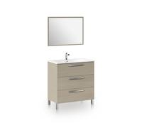 Pack de baño con lavabo cerámico Feel Oak