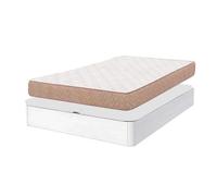 Pack de descanso formado por canapé sassy y colchón maxi basic en color blanco