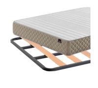 Pack de descanso low cost 2 completo con somier de balda fina y colchón basic 90x190cm 90 cm