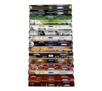 Pack de inciensos Satya - Surtido de 15 fragancias - 300 Varillas en Total - Aromaterapia - Meditación - Espiritualidad - Natural y Ecológico.