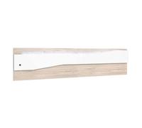 Pack de muebles de dormitorio asimetric en color blanco y robke sahara formado por cabecero, 2 mesitas de 2 o 3 cajones y cómoda