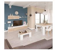 Miroytengo Pack de Muebles de Salón Comedor formado por Modulo de TV, Mesa de Centro y Mesa de Comedor