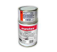 Pack de pintura de restauración de sanitarios bañeras inodoros lavabos - 1 litro - Marca Eurotex