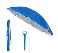 Pack de sombrilla de playa de 8 varillas y soporte de arena con protección solar UPF+50 Lola Home