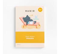 Pack de verano RUBIO 1.º de Educación Primaria |+ 6 años | 3 cuadernos para repasar en vacaciones (PACKS ESCOLARES)